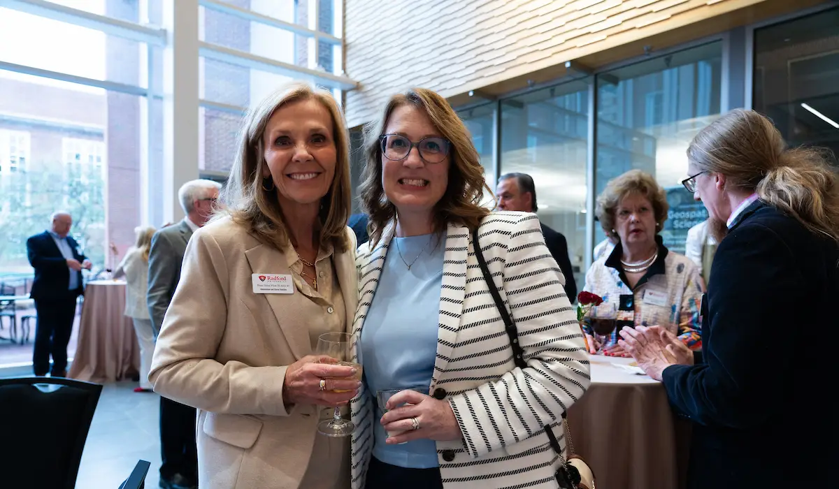 Advancement staff and guests at the annual donor reception.