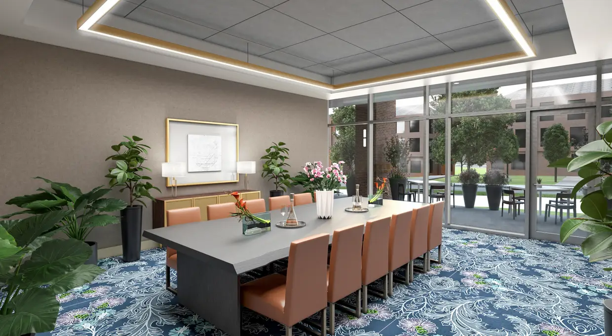 The private dining room, seating up to 20.